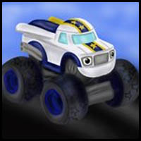 how to draw darington from blaze and the monster machines