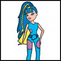 How to Draw Cloe Action Heroez, Bratz