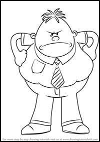 How to Draw Mr. Krupp from Captain Underpants Movie