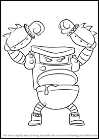 How to Draw Turbo Toilet 2000 from Captain Underpants Movie