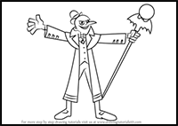 How to Draw Freakshow from Danny Phantom