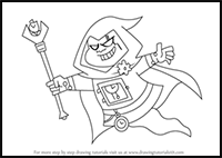 How to Draw Clockwork from Danny Phantom