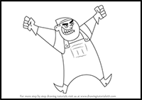 How to Draw Box Ghost from Danny Phantom