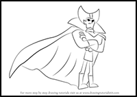 How to Draw Vlad Plasmius from Danny Phantom