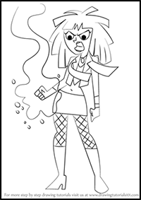 How to Draw Kitty from Danny Phantom