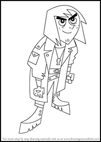 How to Draw Johnny 13 from Danny Phantom