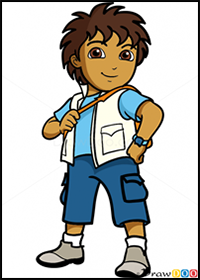 How to Draw Diego, Dora