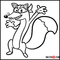 How to Draw Swiper | Dora the Explorer