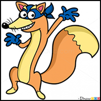 How to Draw Swiper the Fox, Dora