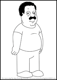 How to Draw Cleveland Brown from Family Guy