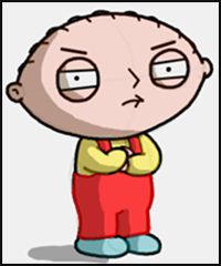 How to Draw Stewie Griffin from The Family Guy