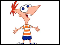 How to Draw Phineas Flynn from Phineas and Ferb