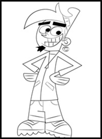 How to Draw Chip Skylark from The Fairly OddParents
