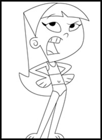 How to Draw Trixie Tang from The Fairly OddParents