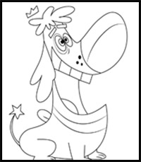 How to Draw Sparky from The Fairly OddParents