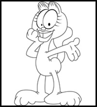 How to Draw Arlene from Garfield