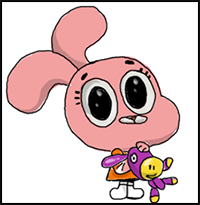 How to Draw Anais from The Amazing World Of Gumball