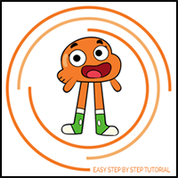 How to Draw Darwin Watterson from the Amazing World of Gumball