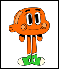 How to Draw Darwin | Amazing World of Gumball - YouTube