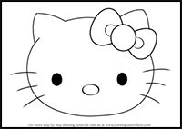 How to Draw Hello Kitty Face