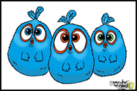 How to Draw The Blues from The Angry Birds Movie