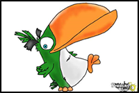 How to Draw Hal from The Angry Birds Movie