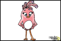 How to Draw Stella from The Angry Birds Movie
