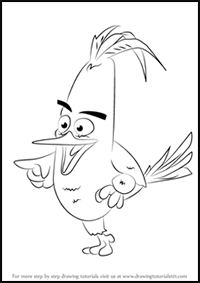 How to Draw Chuck from The Angry Birds Movie