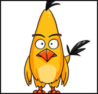 How to Draw Chuck from Angry Birds
