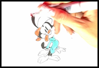 How to Draw Funny Wakko Warner from Animaniacs – Create Coloring Canvas