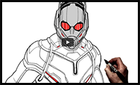 How to Draw Ant Man | Step by Step | Marvel