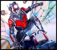 How to Draw Ant Man by Pencil