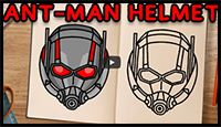 How to Draw: ANT-MAN'S HELMET