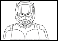 How to Draw Ant-Man’s Face