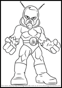How to Draw Ant-Man from The Super Hero Squad Show