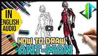 How to Draw *New* Ant-Man from Marvel & Fortnite Skin - Step by Step Drawing Tutorial