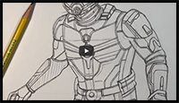 How to Draw ANT-MAN (DRAWING TUTORIAL)