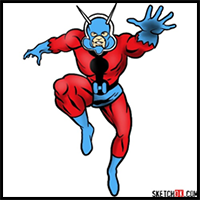 How to draw Ant-Man (Henry Pym)