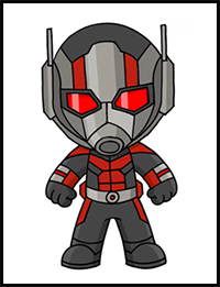 How to Draw Ant Man Easy