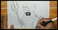 How to Draw AQUAMAN Step by Step