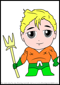 How to Draw Kawaii Aquaman