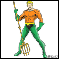 How to Draw Aquaman from Cartoons and Comic