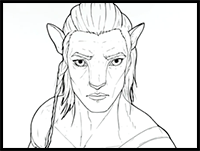 How to Draw Jake Sully | Step by Step | Avatar