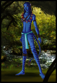 How to Draw Neytiri from AVATAR