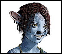 Avatar 2 The Way Of Water Drawing Tsireya Na'vi