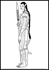 How to Draw Jake Sully from Avatar