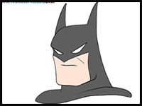 how to draw batman’s face