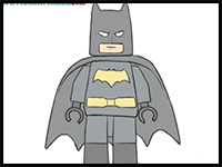 How to draw lego batman