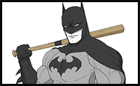 How to Draw Batman (Bat) | Step by Step | DC