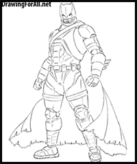 How to Draw Armored Batman